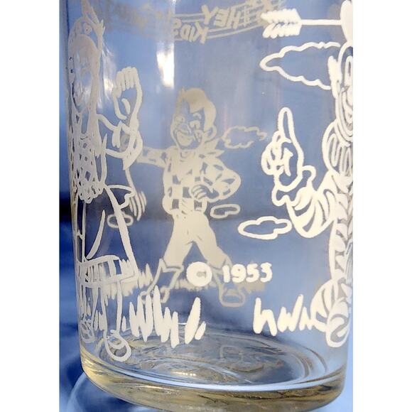 1953 Welch's Grape Juice 4 1/4" Glass Howdy Doody "It hits the spot" Vintage - Picture 6 of 11